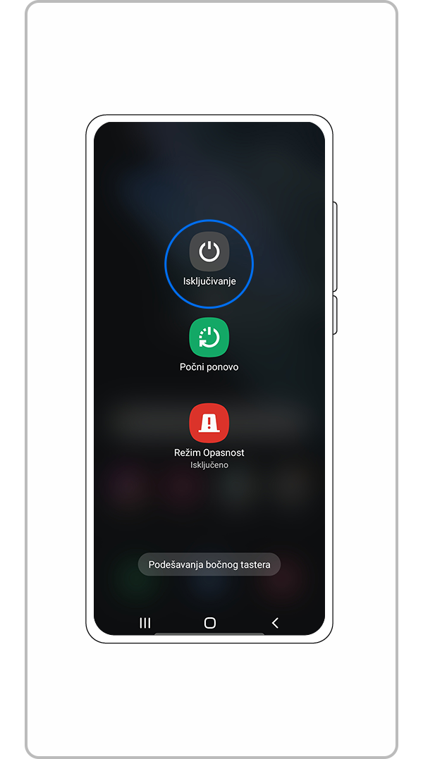 Izaberite Isključivanje