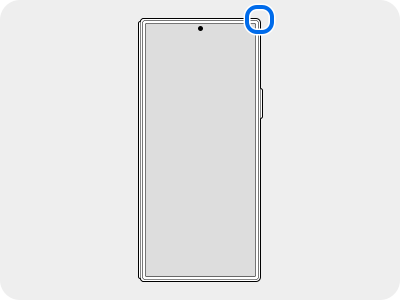 Istaknut je gornji desni ugao mobilnog telefona