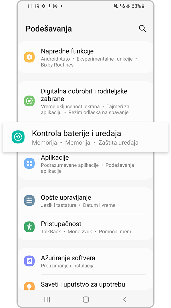 Održavanje baterije i uređaja