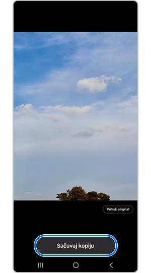 Sačuvajte generisanu sliku