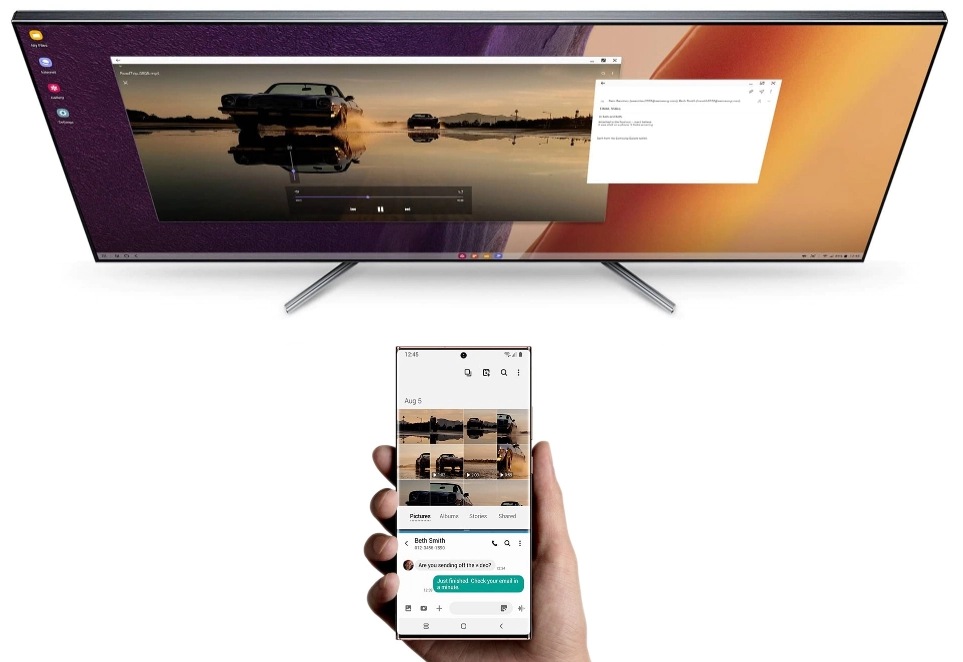 Multitasking pomoću režima DeX Dual Mode