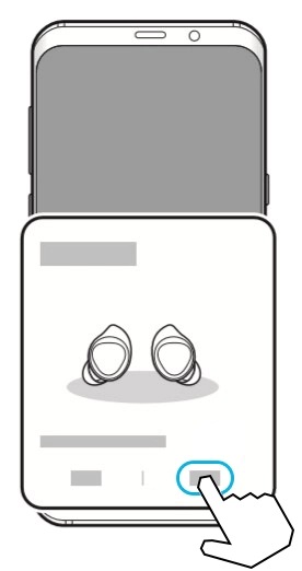 Pop-up obaveštenje, kada je u toku konektovanje Galaxy Buds slušalica sa tvojim telefon, je prikazano