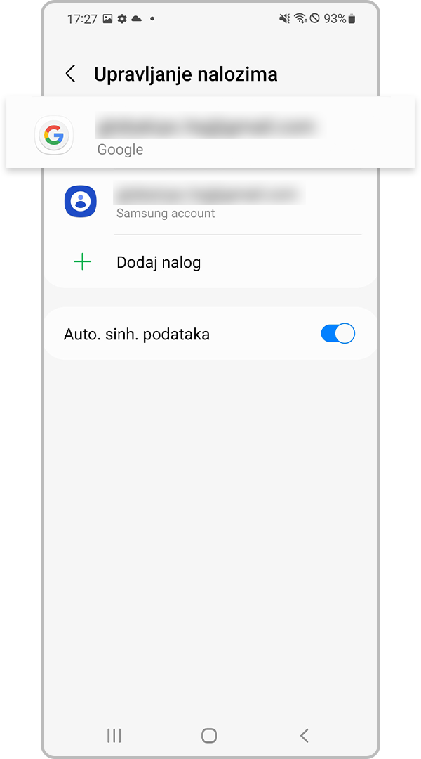 upravljanje nalozima