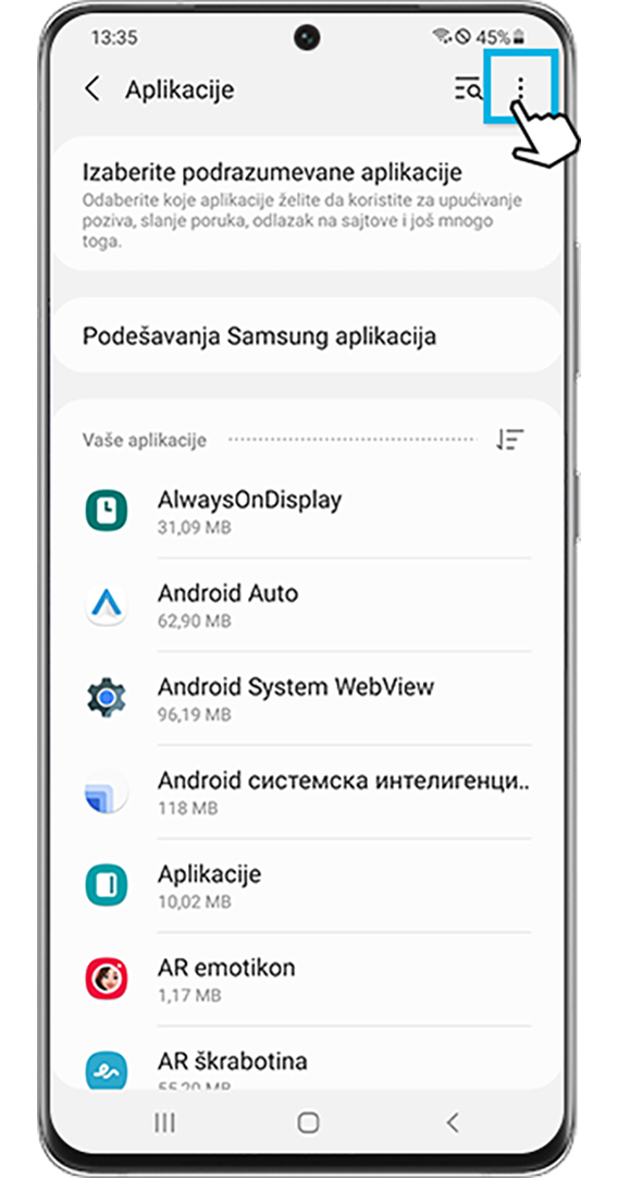 optimizacija pojedinačnih aplikacija tako da manje troše bateriju – aplikacije
