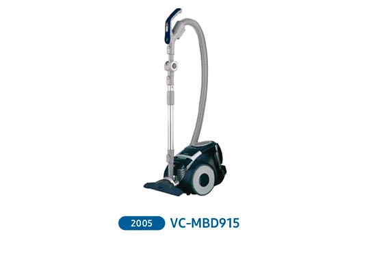 VC-MBD915 (2005)  Модель с двойной камерой в пылесборнике, которая разделяет потоки воздуха и пыли