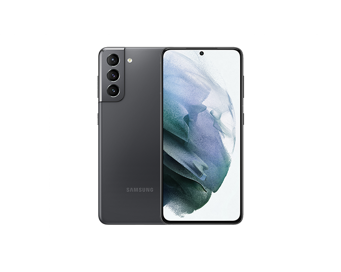 Смартфон Samsung S21, дата выхода - 2021 год, телефон в сером цвете
