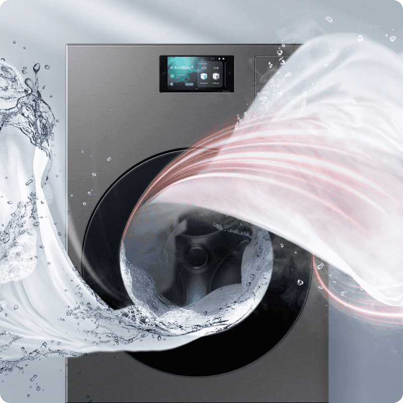 Bespoke AI — умная домашняя техника 2-в-1: стирка и сушка в одном устройстве. Благодаря применению искусственного интеллекта, вы экономите место и время, а умная техника для дома и дачи упрощает жизнь.