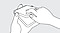 image of hand opening the device