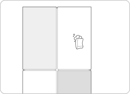 Чистка стеклянной панели холодильника Bespoke