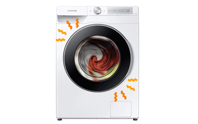 Во время стирки дребезжит дверца в стиральной машине Samsung