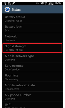Network Advice, How to check Signal Strength