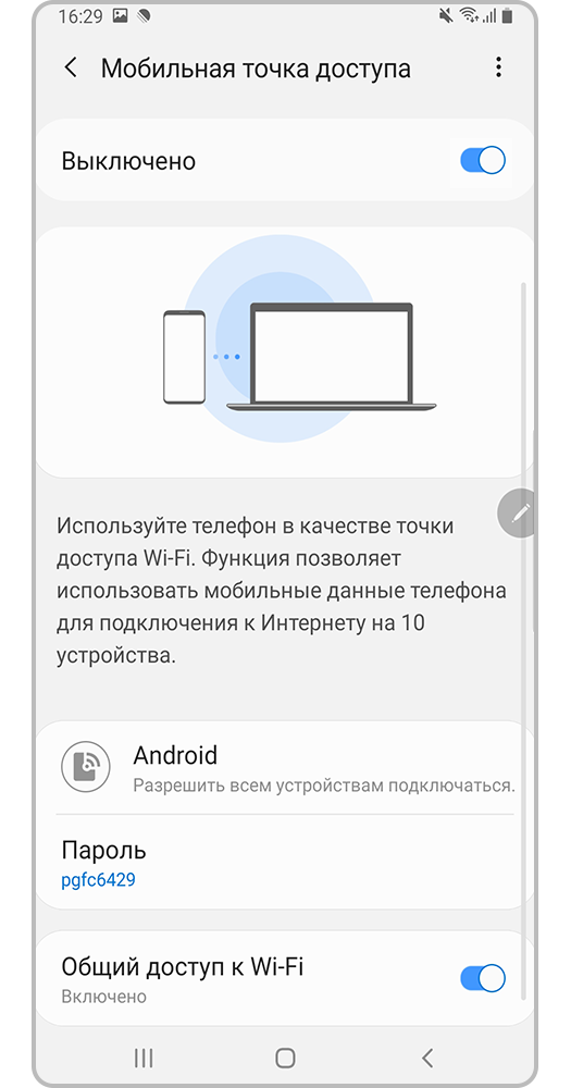 Функция включена
