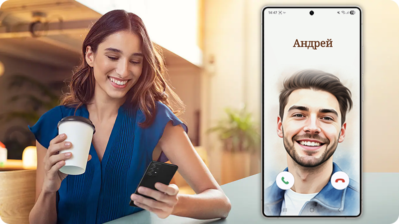 Фото абонента при входящем вызове