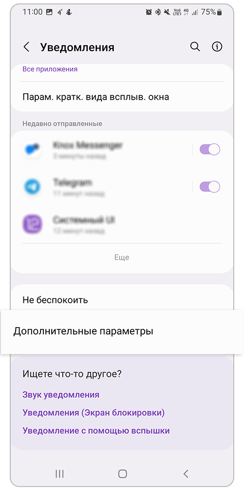 Перейдите в Дополнительные настройки