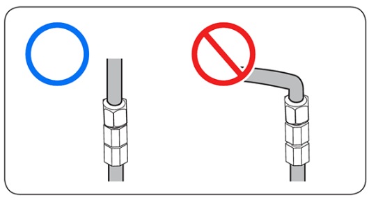 Make sure the water line is not bent, pinched, or squashed.