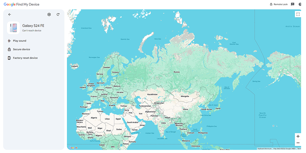устройство не подключено к интрнету,его не видно на карте