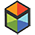 Кнопка в виде разноцветного шестиугольника 