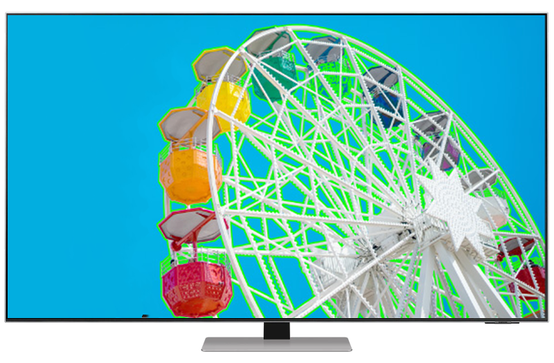 Экран с результатом работы функции «Режим Relumino».