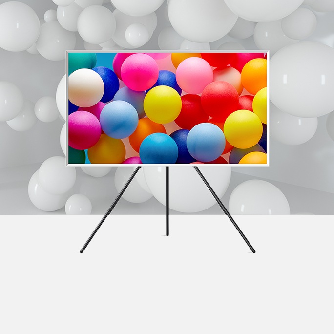Купить телевизор Самсунг, модель с узкими рамками, на ножках