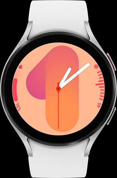 Galaxy Watch5 с циферблатом «Градиент шрифт 09 edge»