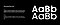 The letters AaBb are written in Samsung Sharp Sans Bold and Medium.