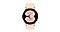 صورة أمامية لساعة Galaxy Watch4 ذهبية زهرية.