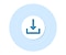 A light blue circle with a download icon indicates that you must first download and install the SmartThings app on your mobile device and sign in to your Samsung account.