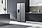 To the left, a Samsung Bespoke Flex Column fridge freezer is shown with pastel red, yellow and blue colored doors. To the right, a Samsung Bottom Freezer fridge is shown with pastel white and blue doors.
