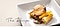 The Recipe : At the center of a white square plate, there is a slice of Pissaladière topped with a slice of orange and pan-grilled scallop. Over the scallop, there is a drizzle of olive and orange puree to complete the simple but elegant plating.