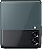 Galaxy Z Flip3 5G in Green, seen from the rear.
