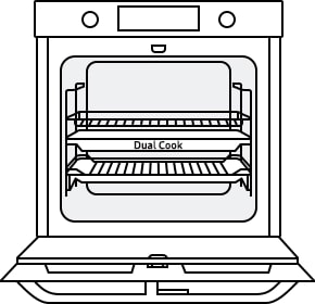built in oven front image