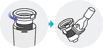 blow off the dust from the grill filter