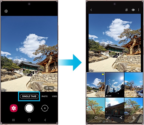 How to use single take mode