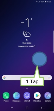 Galaxy S9/S9+: How can I show/hide the Apps button?