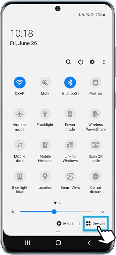 How to use devices panel