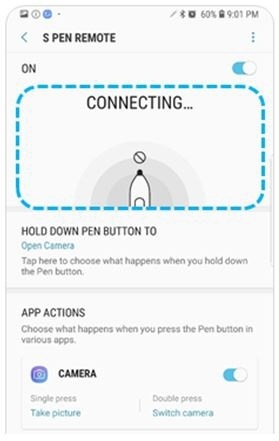 s-pen connection