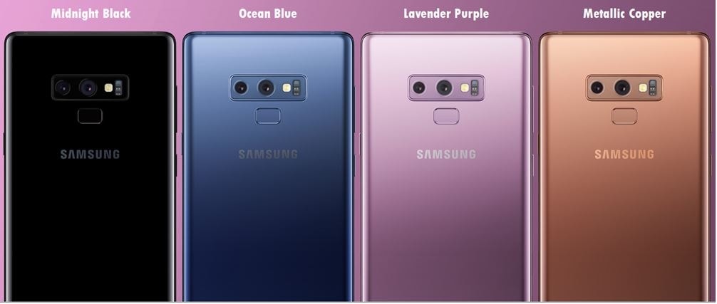 colors of note 9