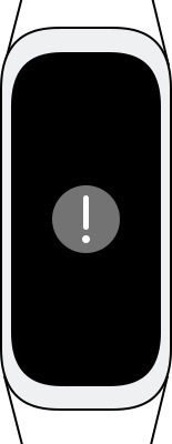 exclamation mark appeared on Galaxy Fit