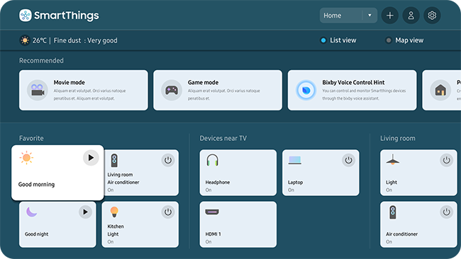 connected devices on smartthings hub