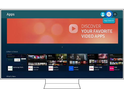 tv app search icon
