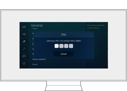 tv enter pin