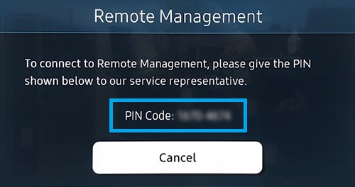 PIN Code for Remote Support