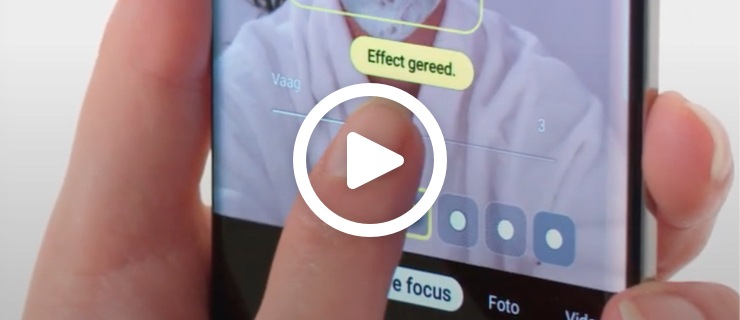 Hoe gebruik je de Live Focus functie in je frontcamera?