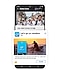 Samsung Global Goals-gränssnittet förstorar ett simulerat exempel på reklam i appen.