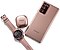 Det visas en Galaxy Watch3, Galaxy Buds Live och Galaxy Note20 i Mystic Bronze.