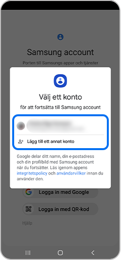 Steg 2. På popup-menyn väljer du vilket Google-konto du vill logga in på.