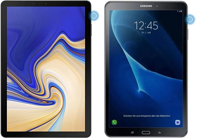 Réinitialiser ma tablette Galaxy avec les touches physiques.
