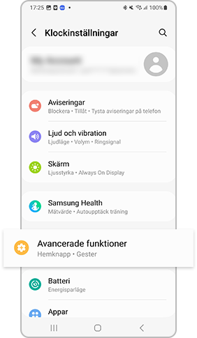 avancerade funktioner