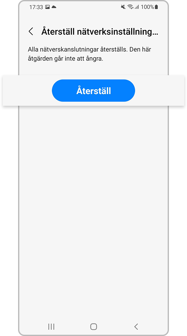återställ nätverksinställningar steg 5