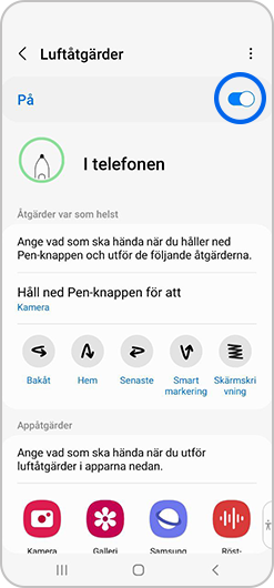 Luftåtgärder aktiveras